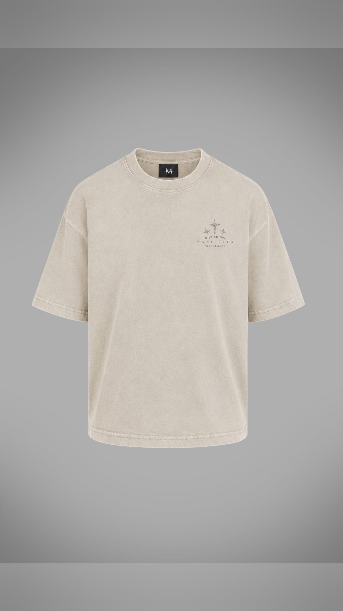 CAMISETA OVERSIZE CRUCETAS MOONBEAN FRAGMENTS