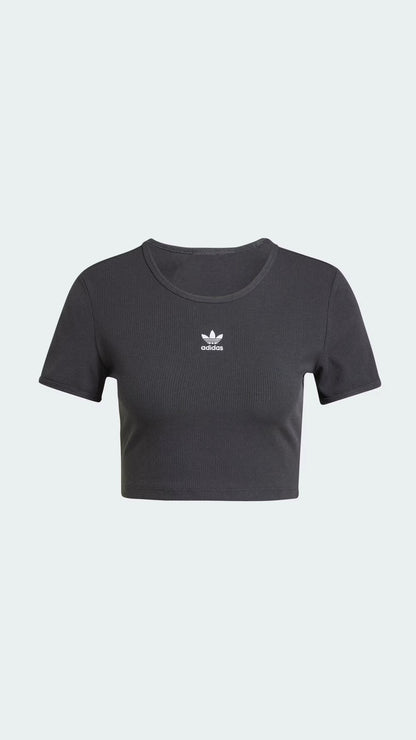 ESSENTIAL RIB TEE NEGRO