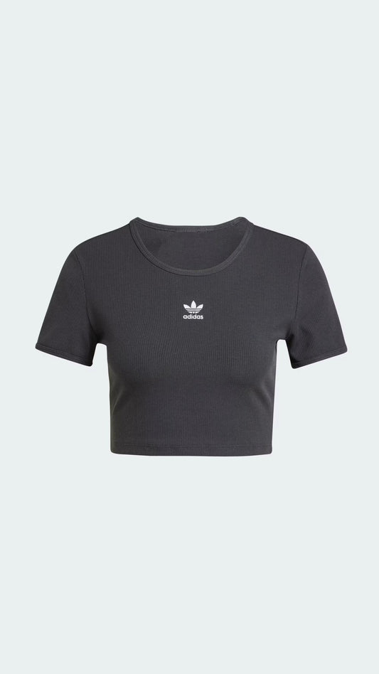 ESSENTIAL RIB TEE NEGRO