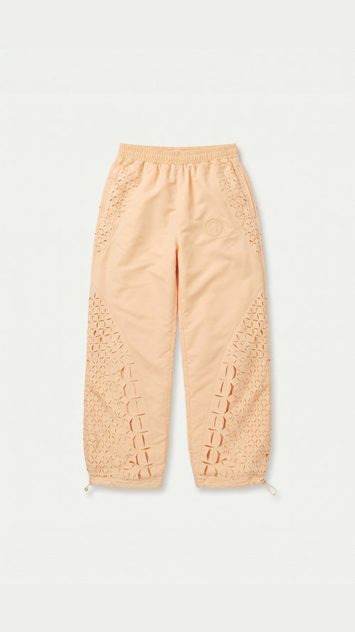 J BALVIN CROC LASER CUT TRACK PANTS YELLOW