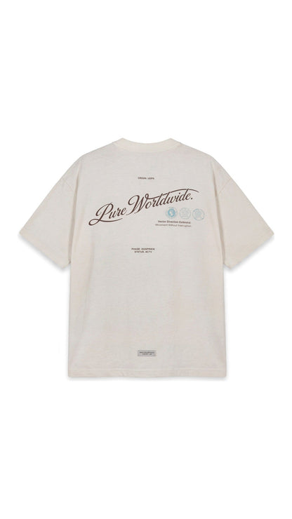 Across The Lines White Pure Worldwide T-Shirt