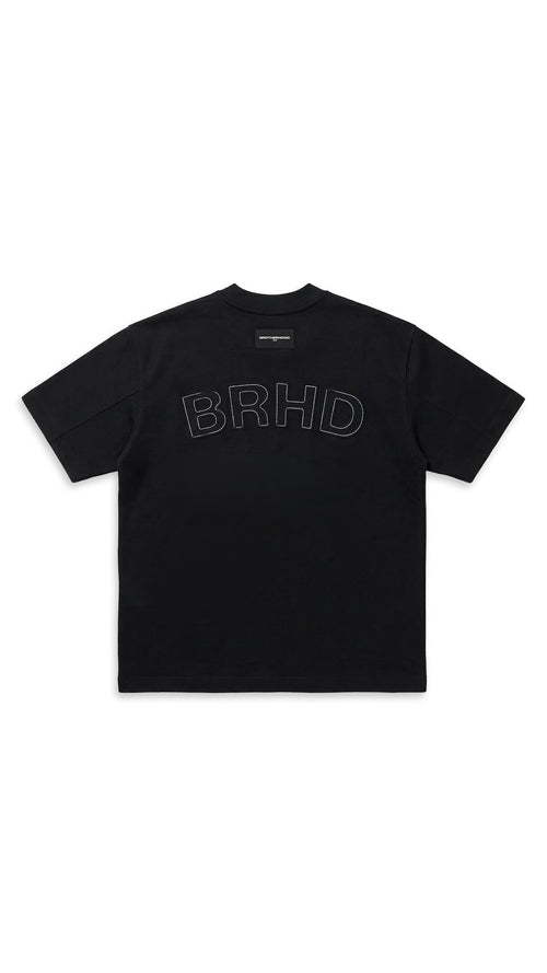 LETTERS OVERSIZED TEE BLACK