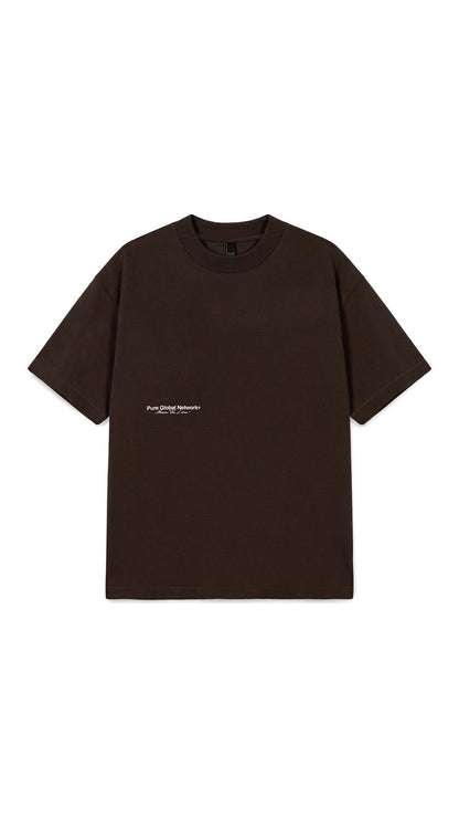 Across The Lines Brown T-Shirt