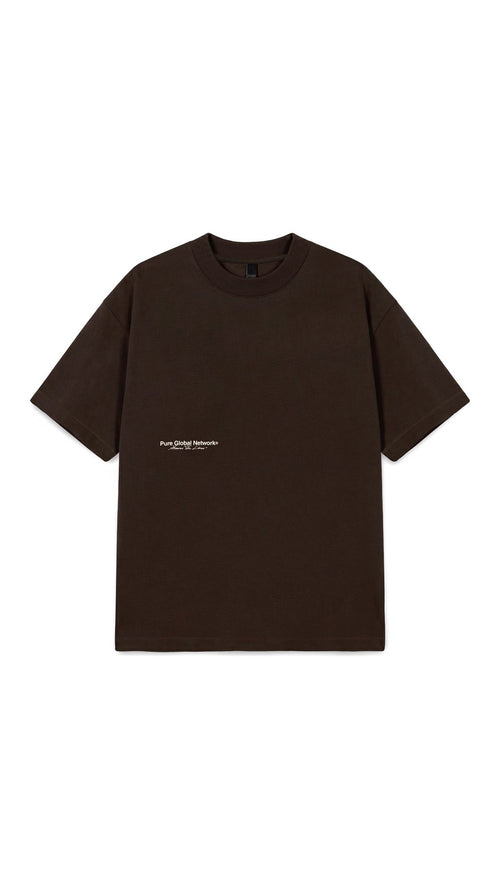 Across The Lines Brown T-Shirt