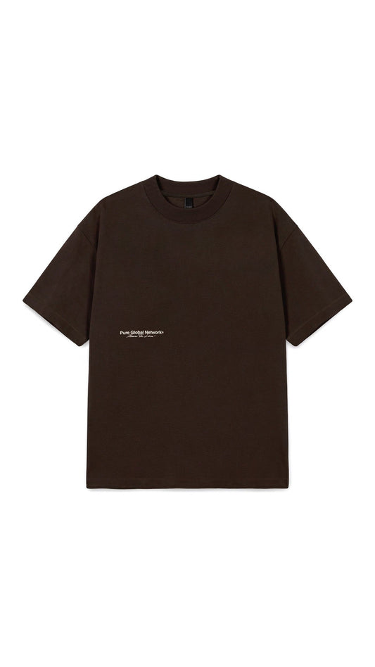Across The Lines Brown T-Shirt