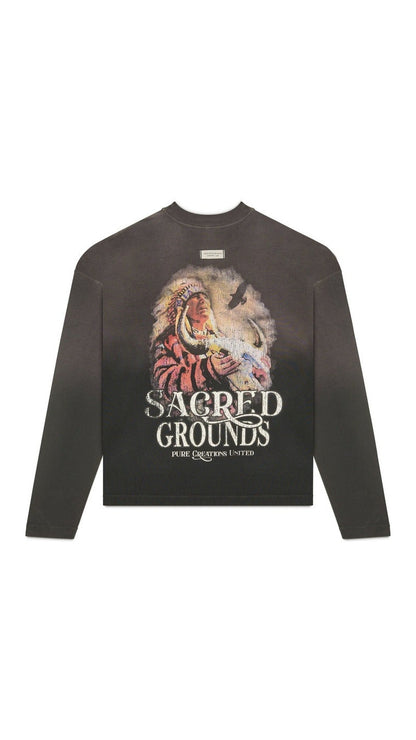 Before The West long sleeve black t-shirt