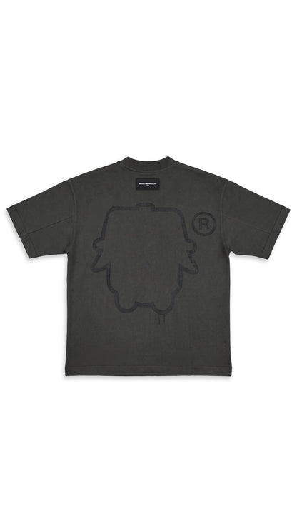 TAG GRAY OVERSIZED TEE