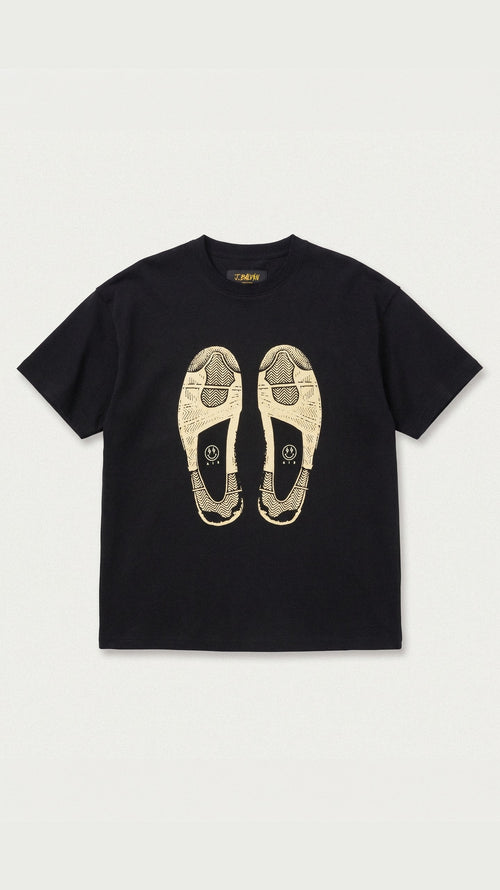 J BALVIN J4 SNEAKER PRINT TEE BLACK