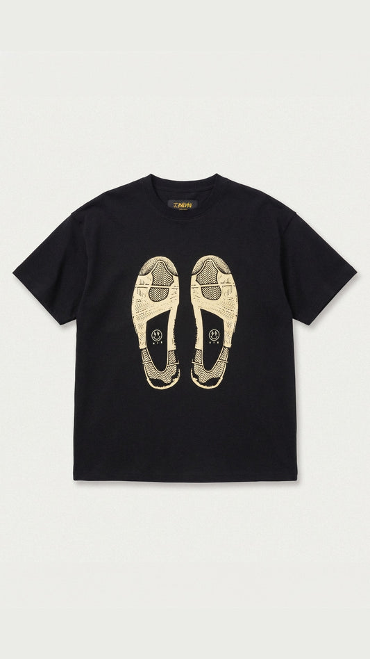 J BALVIN J4 SNEAKER PRINT TEE BLACK