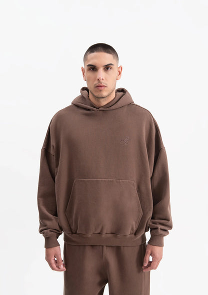 KNOCKOUT BROWN HOODIE