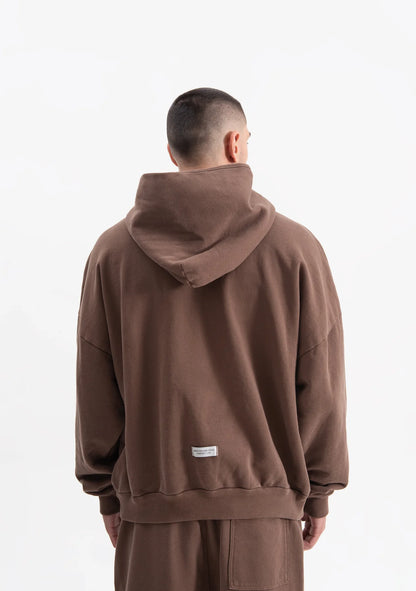 KNOCKOUT BROWN HOODIE