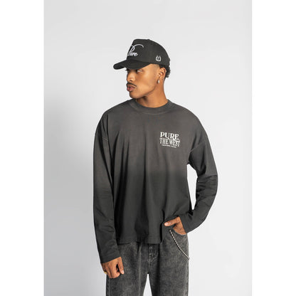 Before The West long sleeve black t-shirt