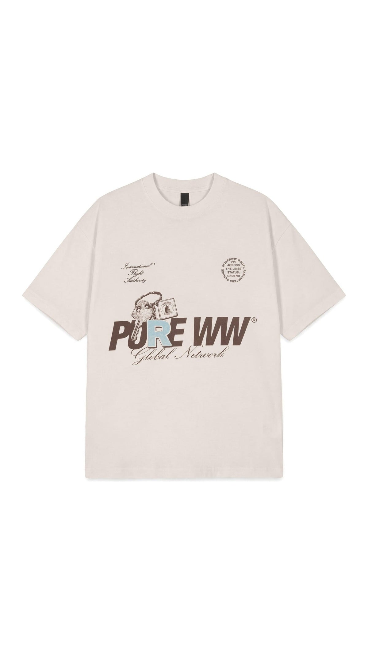 Across The Lines White Key T-Shirt