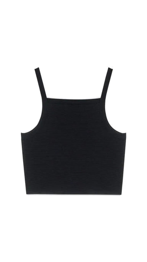 MONCLAIR BLACK CROP TOP
