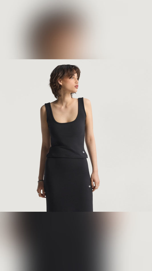 JW5990 TOP SIN MANGAS P ESS TANK TOP NEGRO