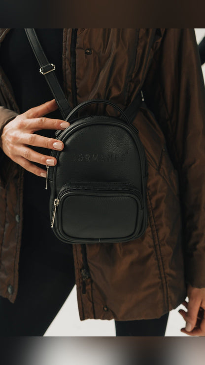Black baby backpack