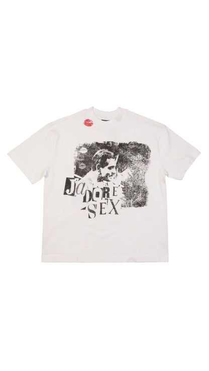 J'ADORE SEX VINTAGE WHITE T-SHIRT