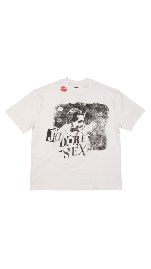 J'ADORE SEX VINTAGE WHITE T-SHIRT