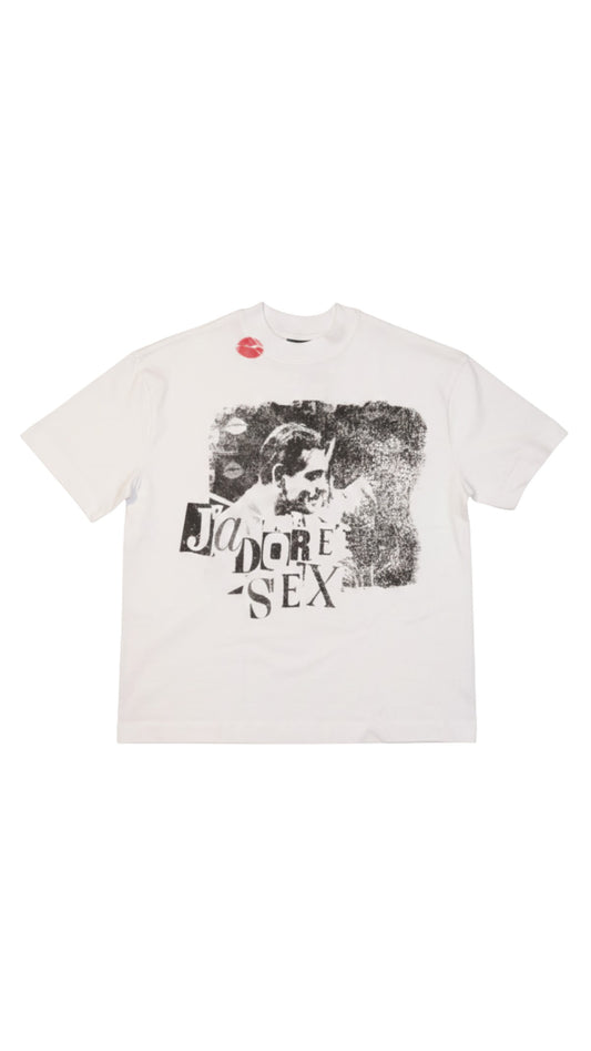 J'ADORE SEX VINTAGE WHITE T-SHIRT