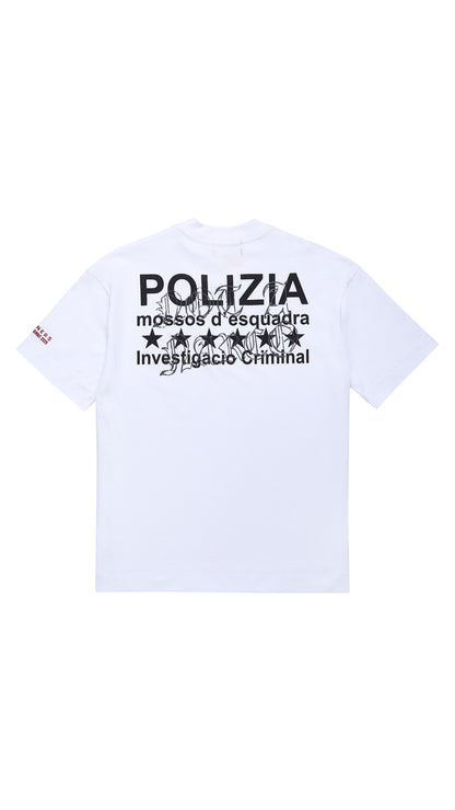 POLIZIA WHITE T-SHIRT