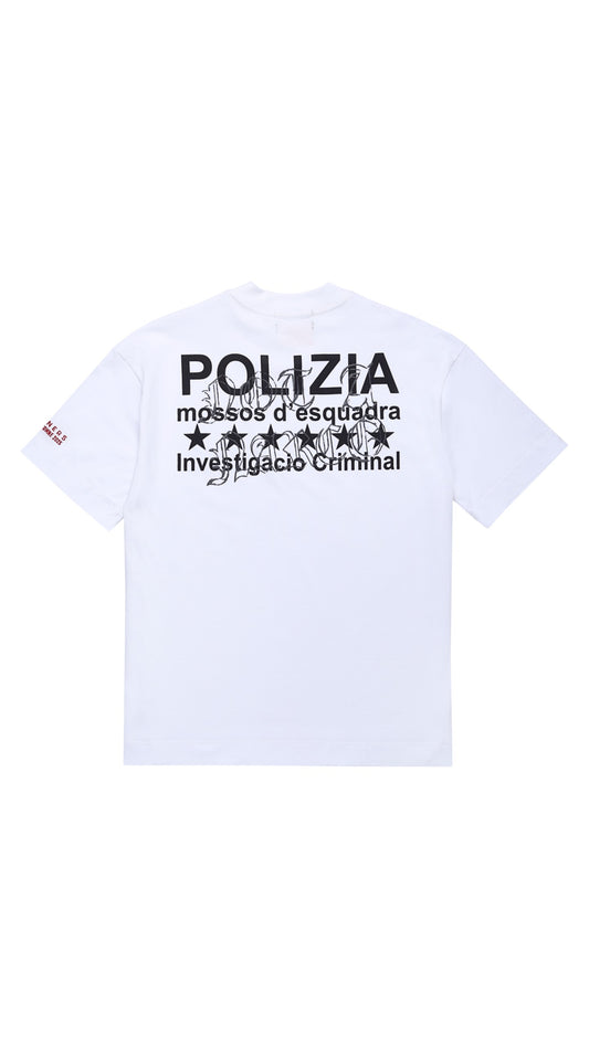 POLIZIA WHITE T-SHIRT