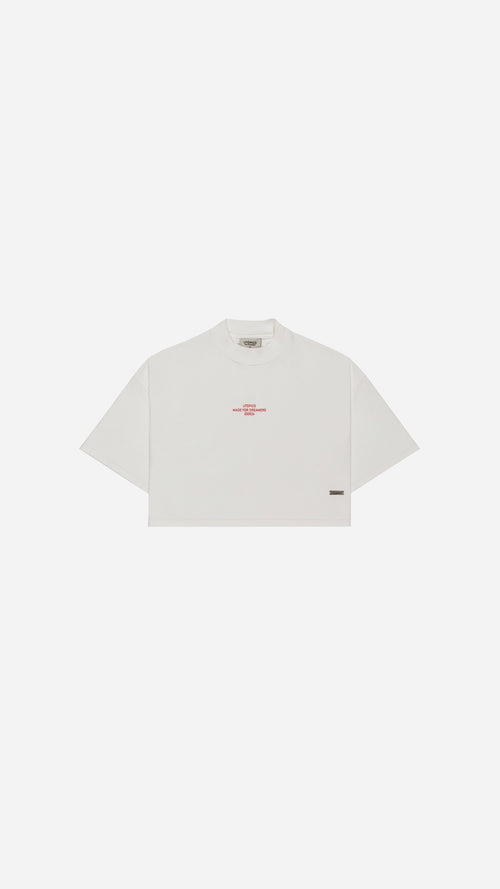 CAMISETA  CROPPED - MARFIL
