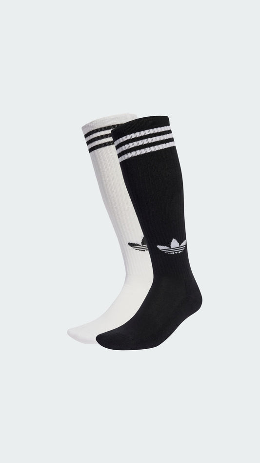 JV7413 3S KNEE S 2P BLANCO/NEGRO SOCKS