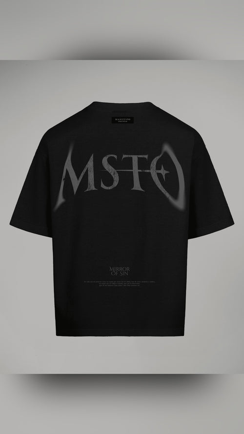CAMISETA OVERSIZE BÁSICA MOF NEGRA