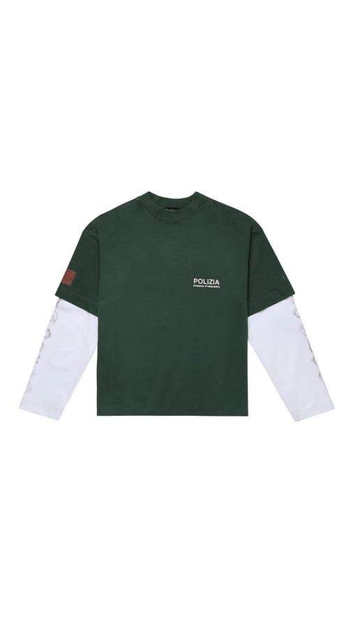POLIZIA GREEN DOUBLE SLEEVE