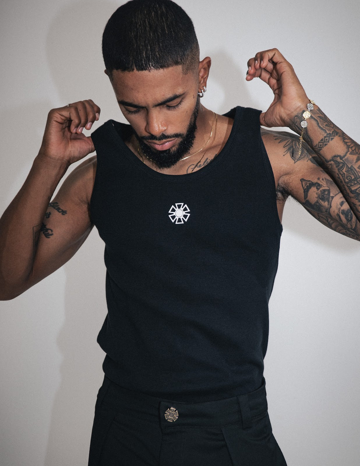 TANK TOP X 2 BLANCO NEGRO J BALVIN