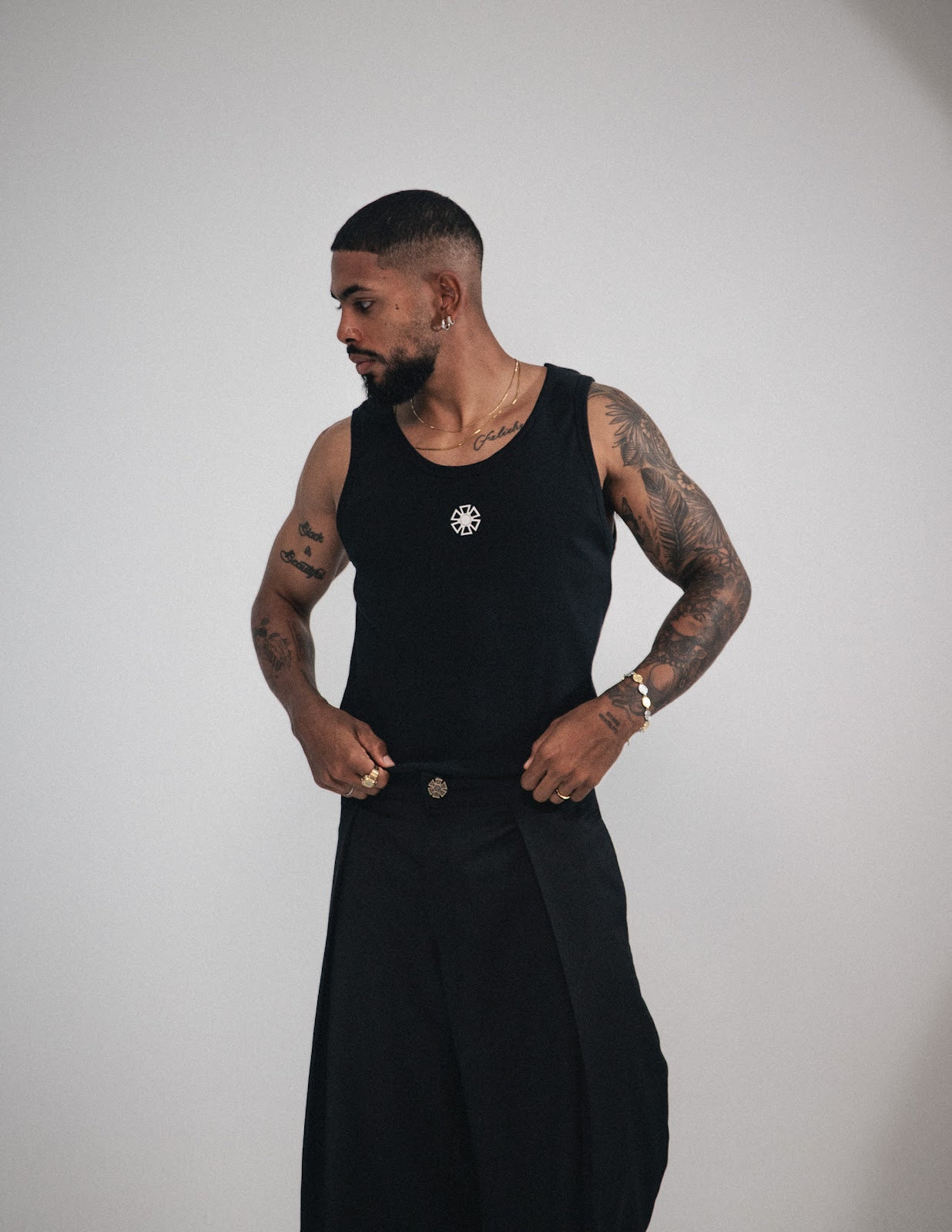 TANK TOP X 2 BLANCO NEGRO J BALVIN