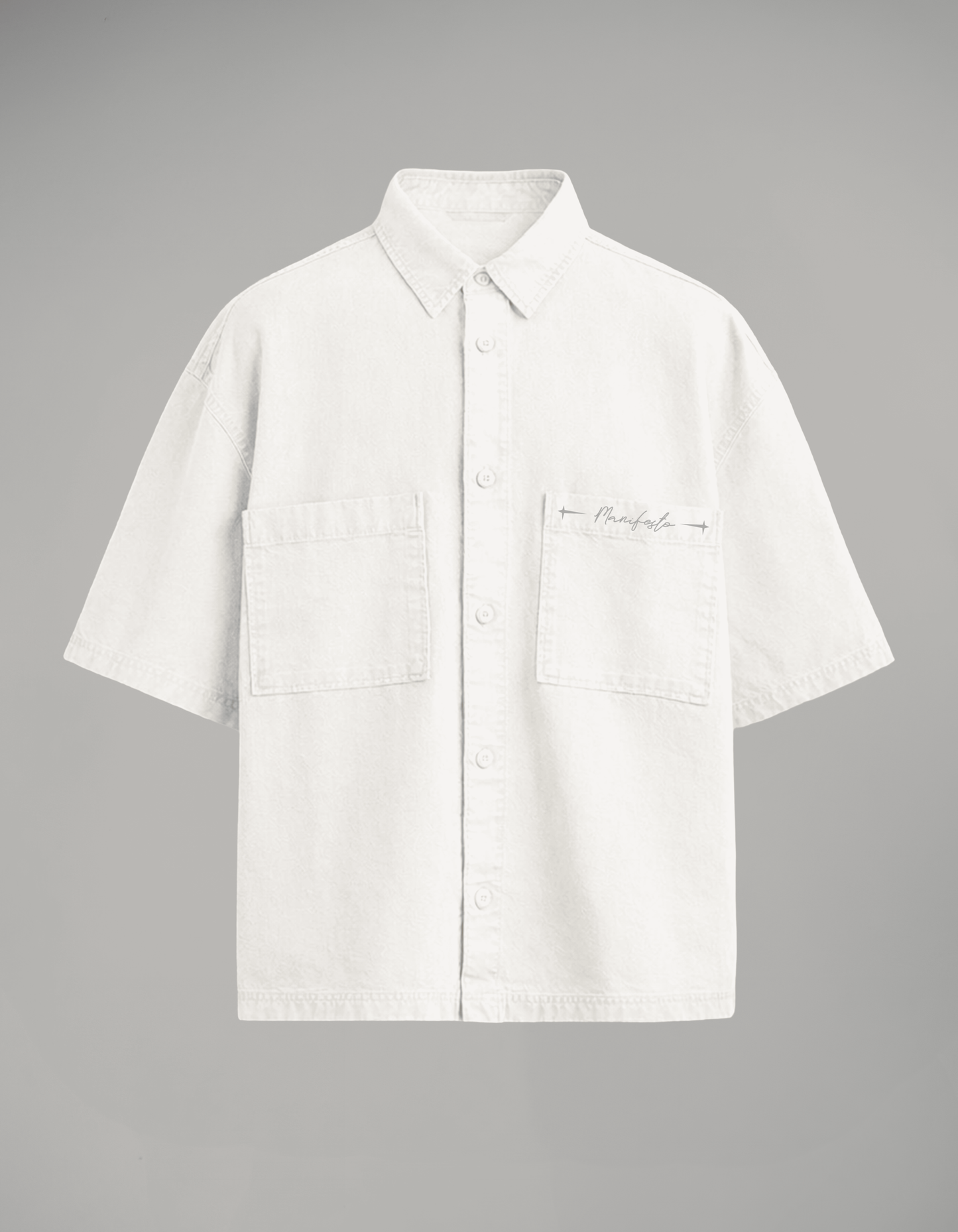 CAMISA BOTONES MIRROR OF SINS CRUDA