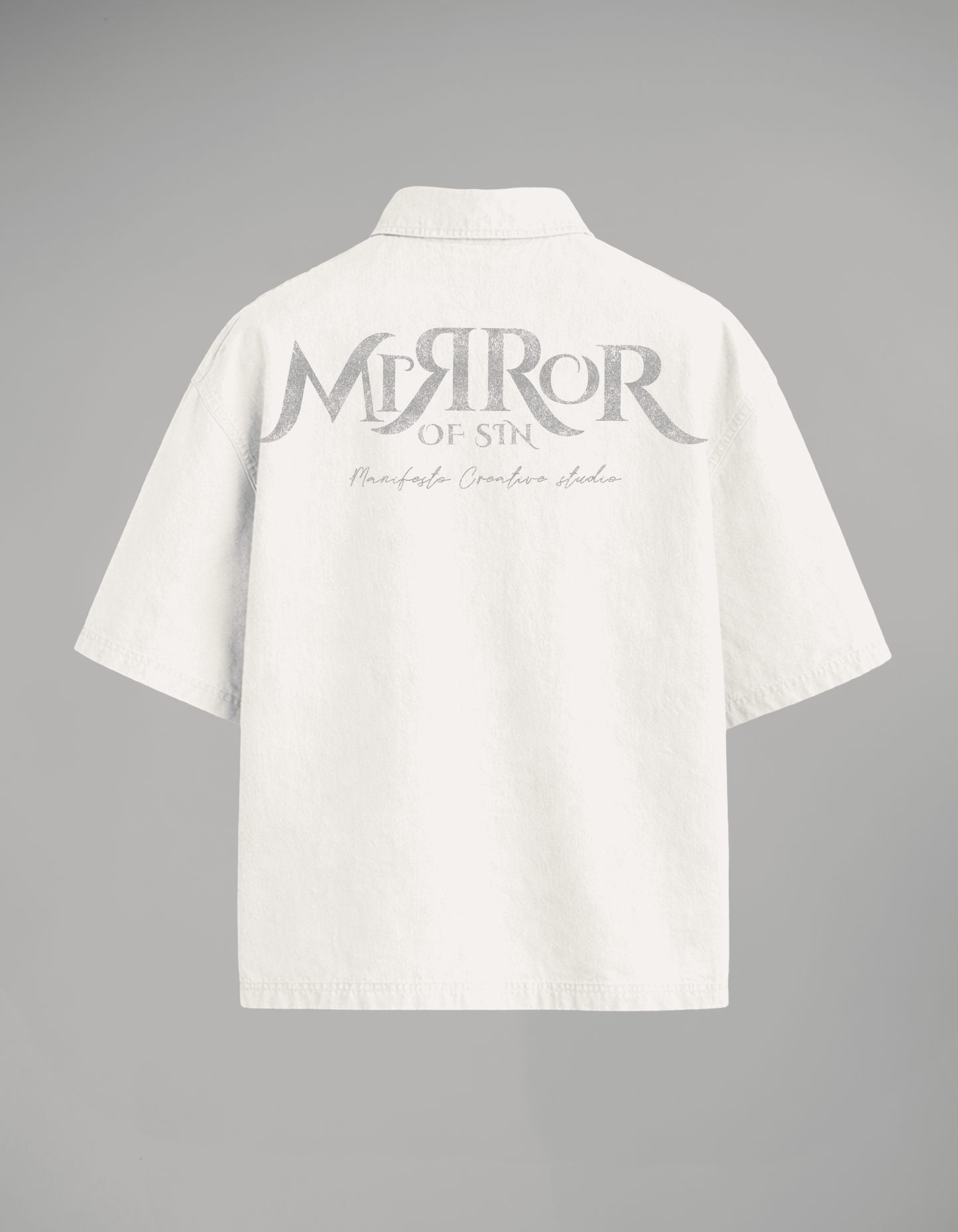 CAMISA BOTONES MIRROR OF SINS CRUDA