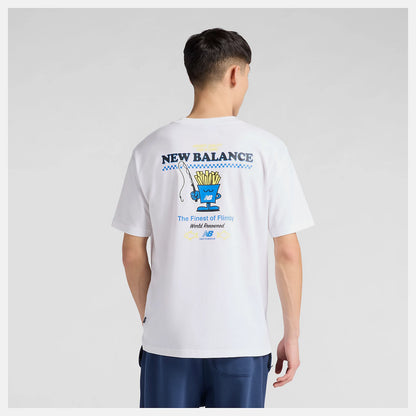 Men's Fish And Chips T-shirt White