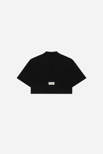 CAMISETA  CROPPED - NEGRO