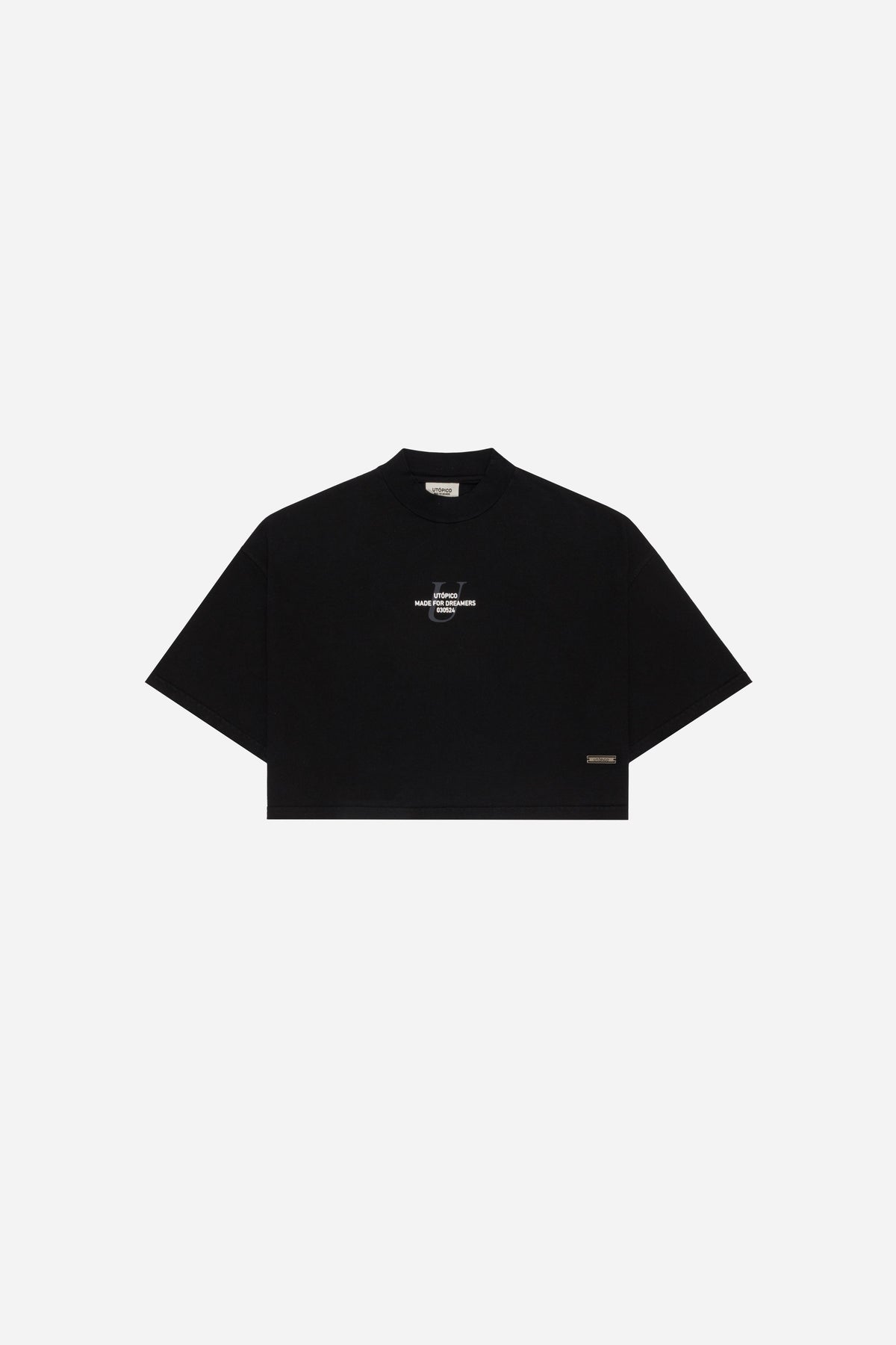 CAMISETA  CROPPED - NEGRO