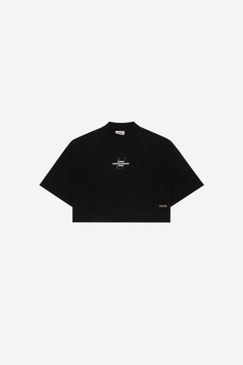 CAMISETA  CROPPED - NEGRO