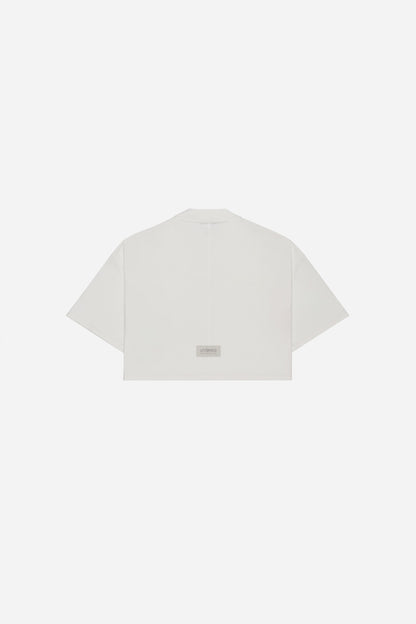 CAMISETA  CROPPED - MARFIL