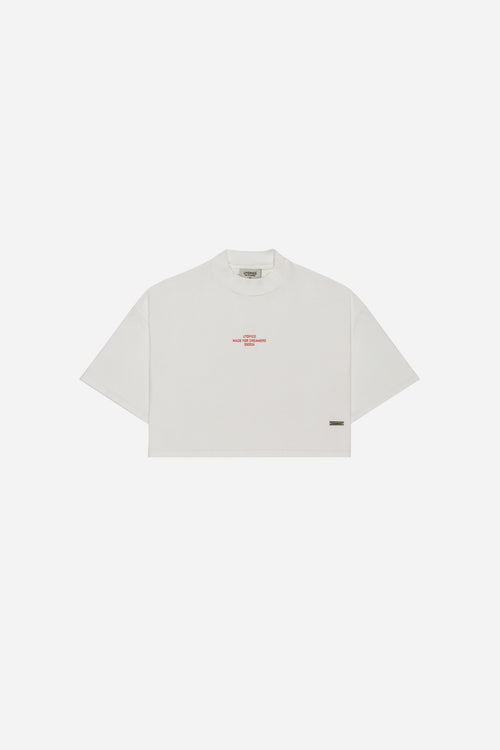 CAMISETA  CROPPED - MARFIL