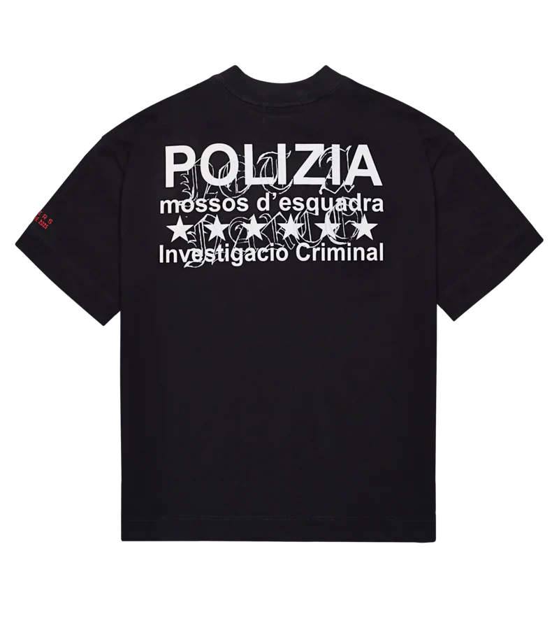 POLIZIA BLACK T-SHIRT