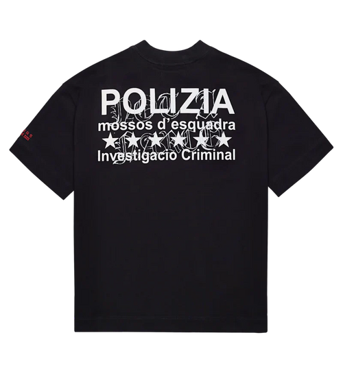 POLIZIA BLACK T-SHIRT