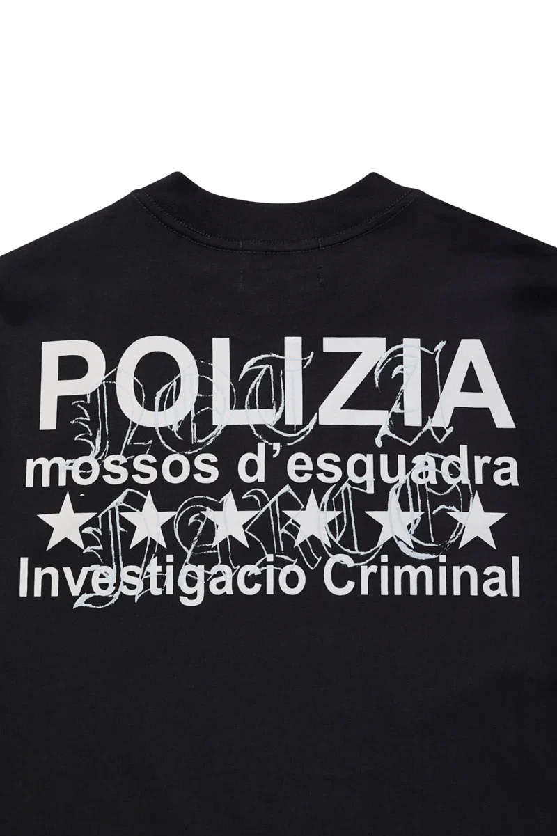 POLIZIA BLACK T-SHIRT