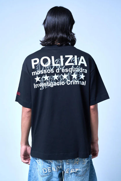 POLIZIA BLACK T-SHIRT